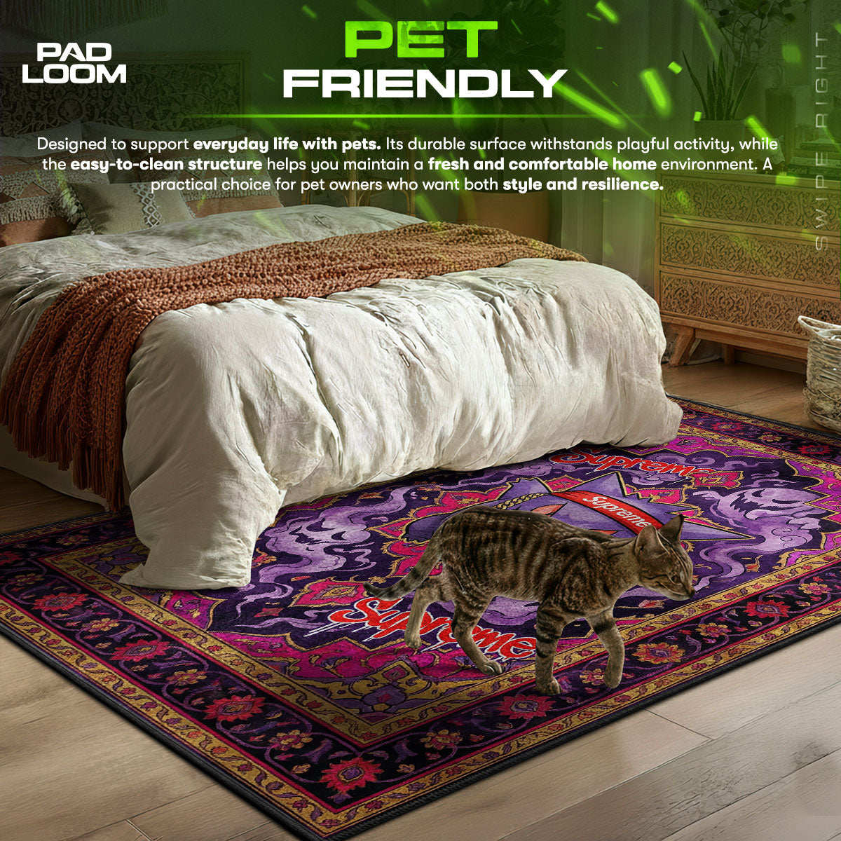 Supreme Gengar Persian Rug - Hypebeast Floor Mat