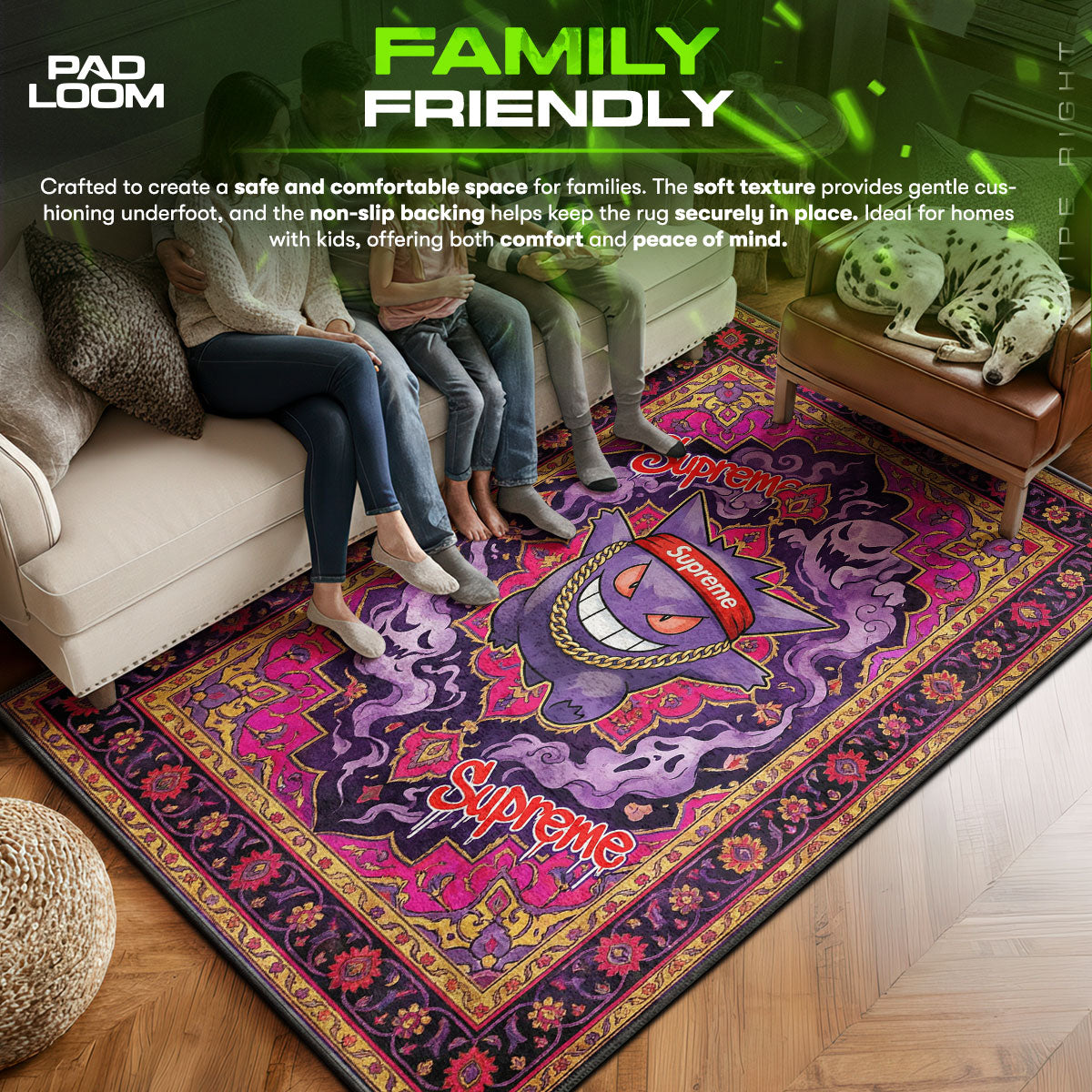 Supreme Gengar Persian Rug - Hypebeast Floor Mat