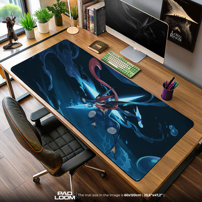 Pokemon Greninja Wasser Shuriken Mauspad – Anime Gaming Schreibtischunterlage