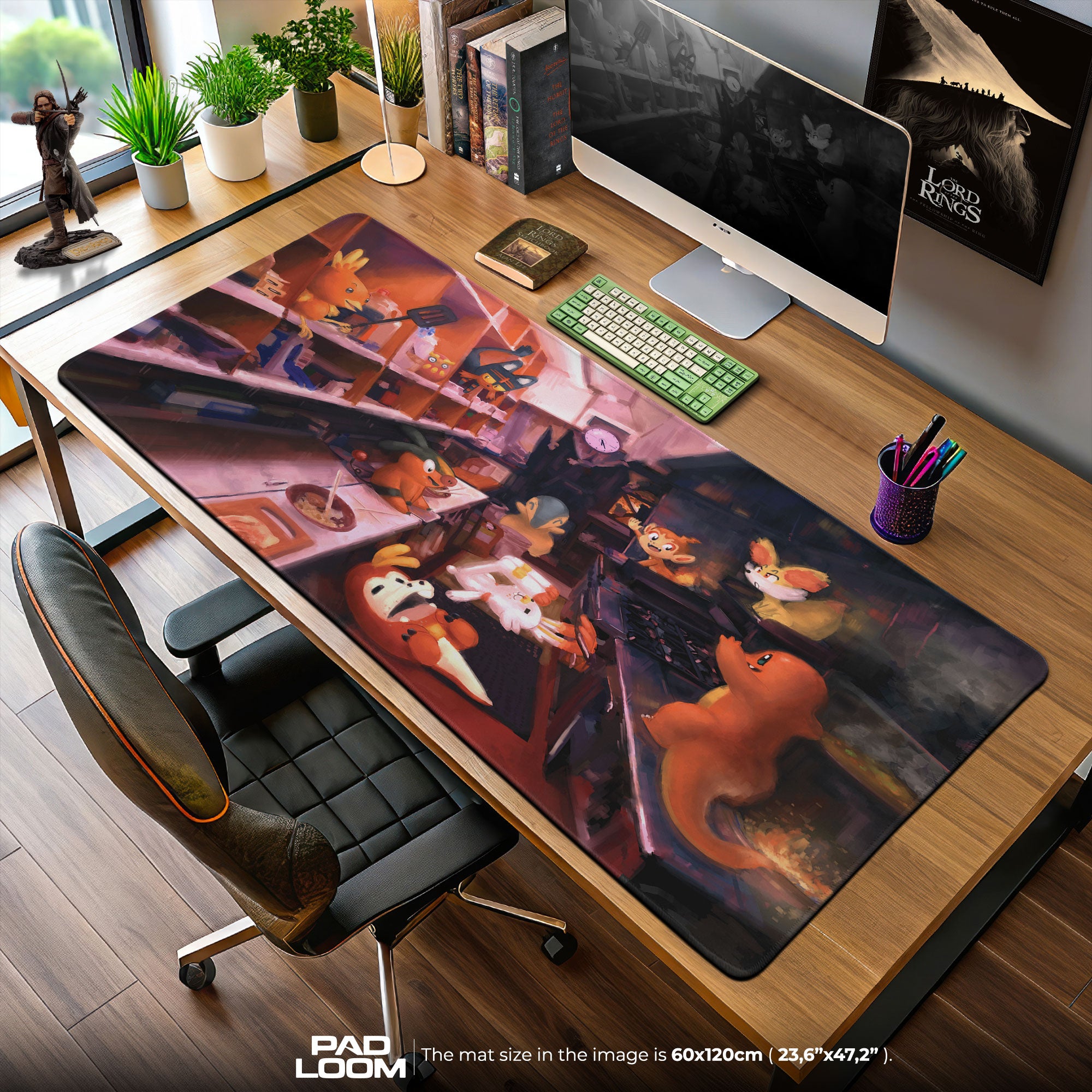 Pokemon Kitchen Chaos Mouse Pad, Gamer Desk Mat