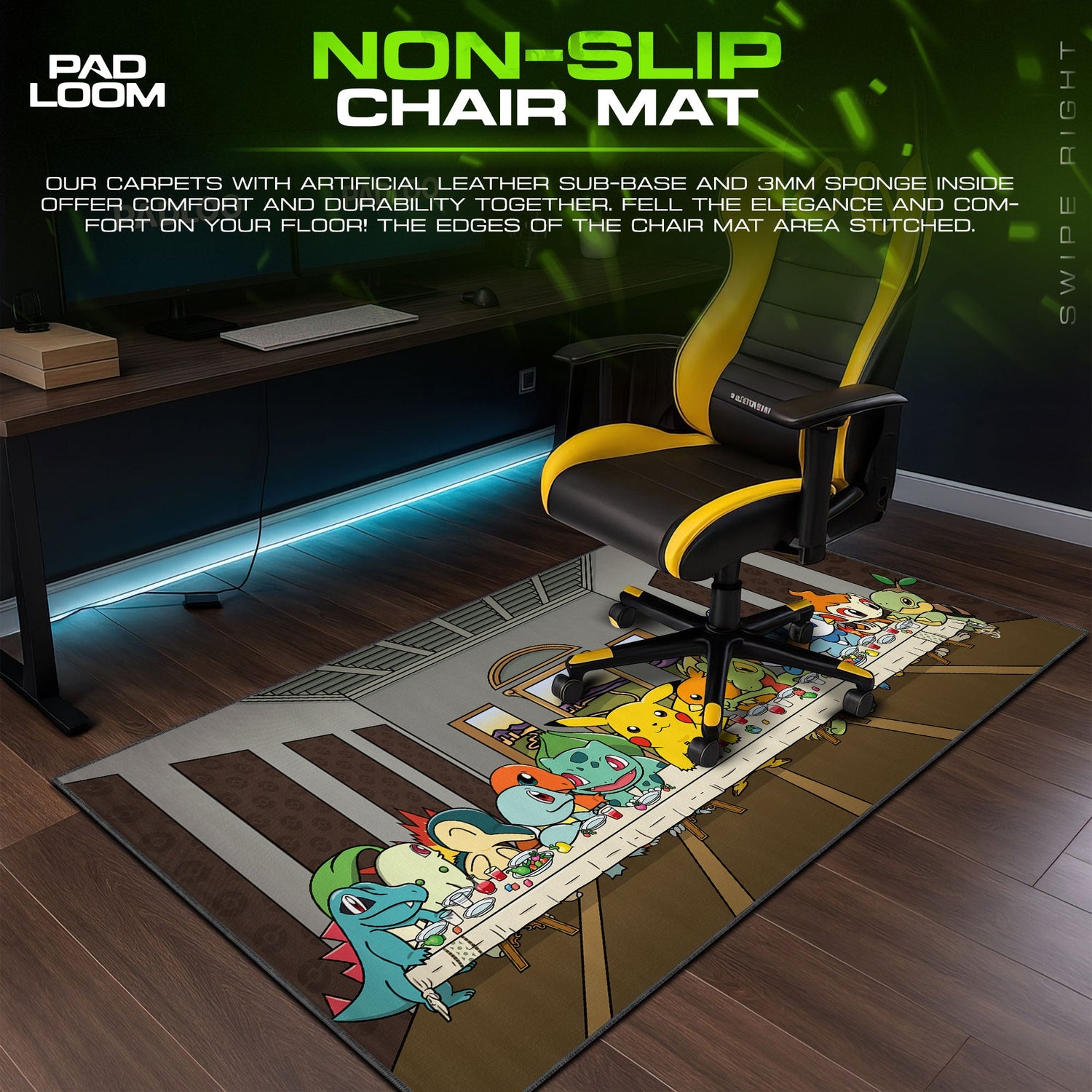 Last Supper Pokémon Mouse Pad - Anime Gaming Mouse Pad Padloom