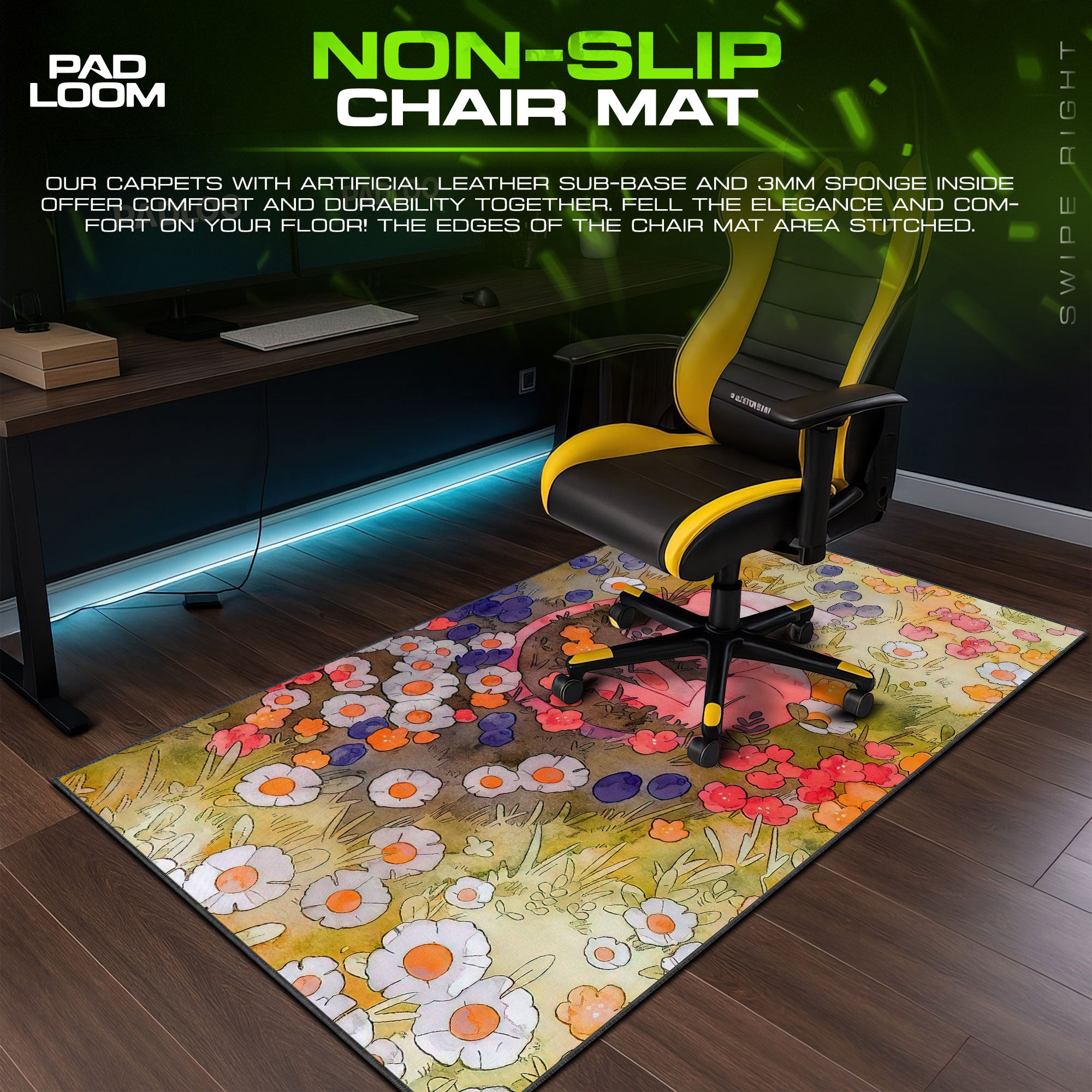 Pokemon Mew Meadow Mouse Pad – Anime Desk Mat
