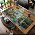 Pokemon Mouse Pad, Garden House Bulbasaur Anime Desk Mat Padloom