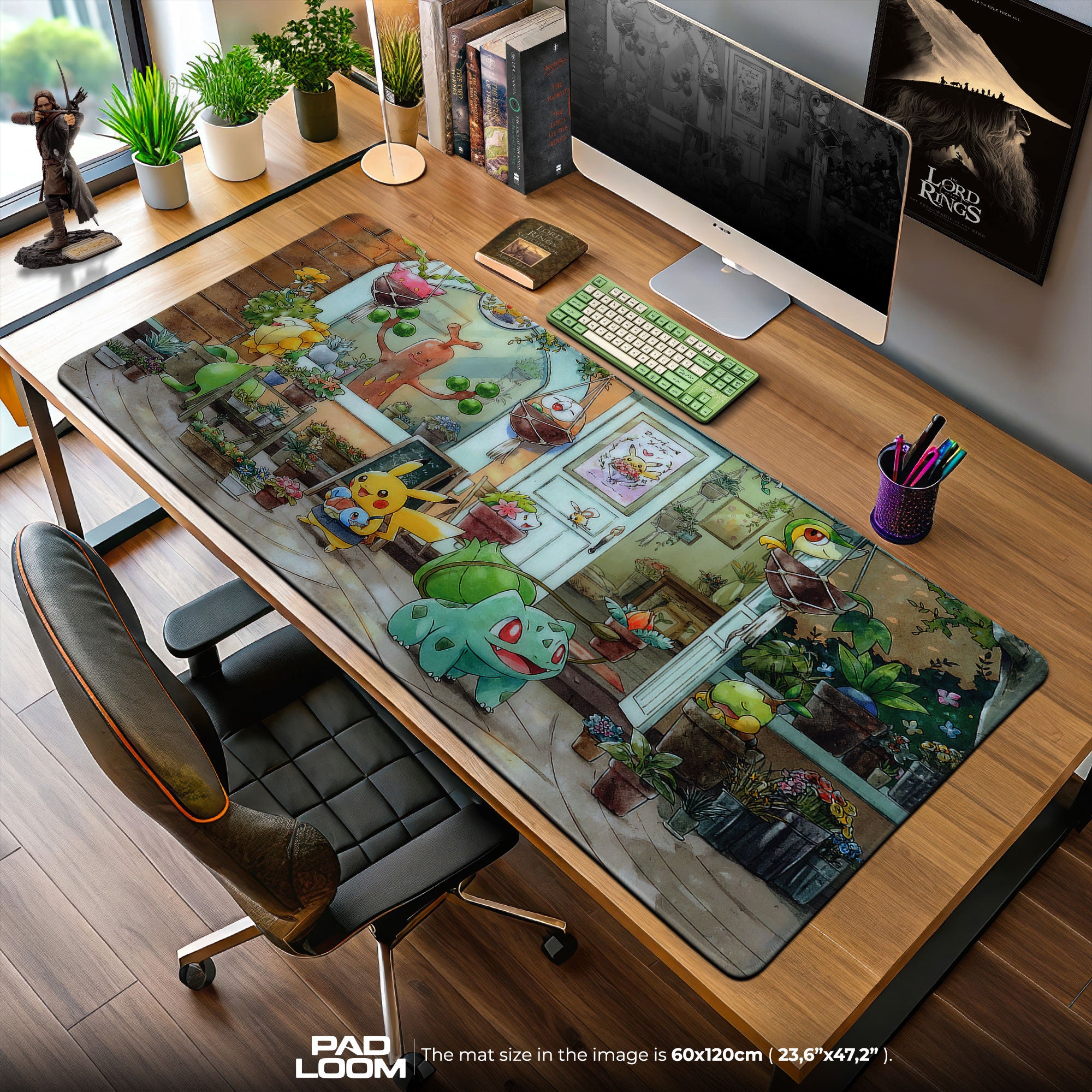 Pokemon Mauspad, Gartenhaus Bulbasaur Anime Schreibtischmatte