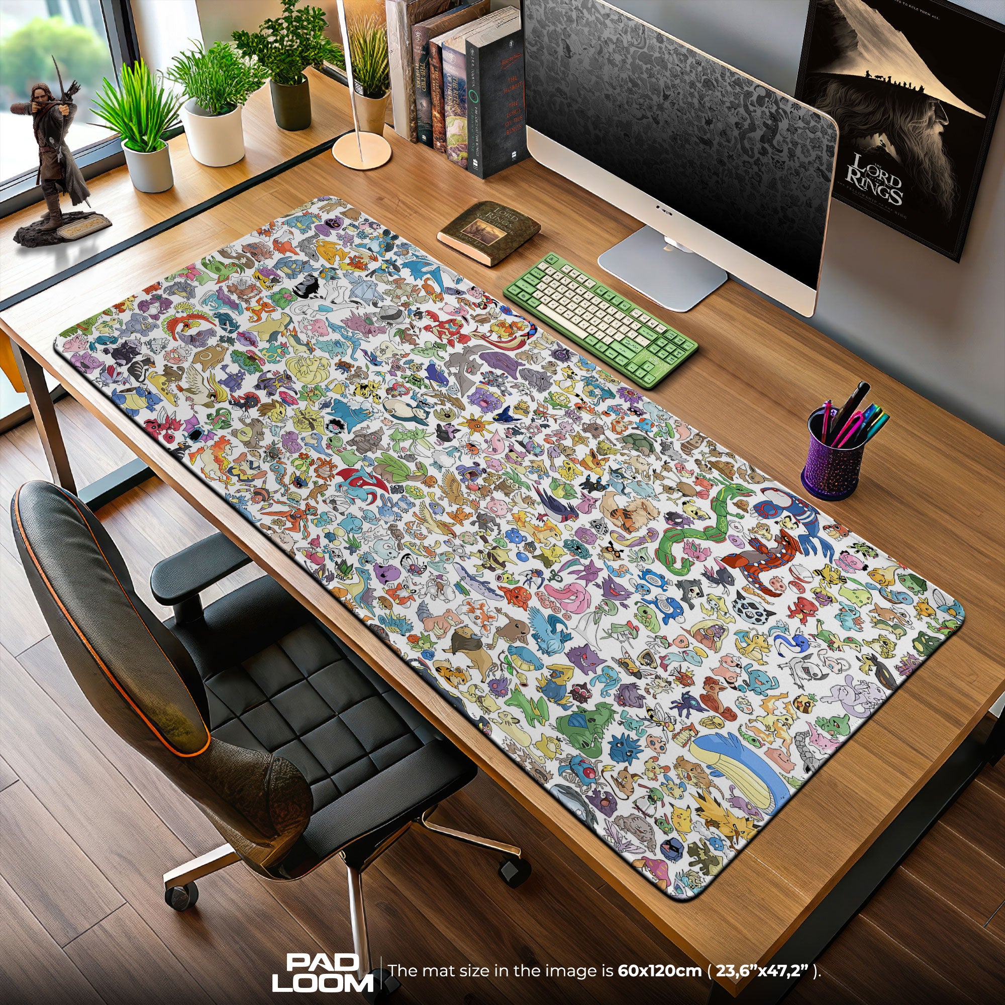 Pokemon Mouse Pad, Original 151 Collage Anime Desk Mat