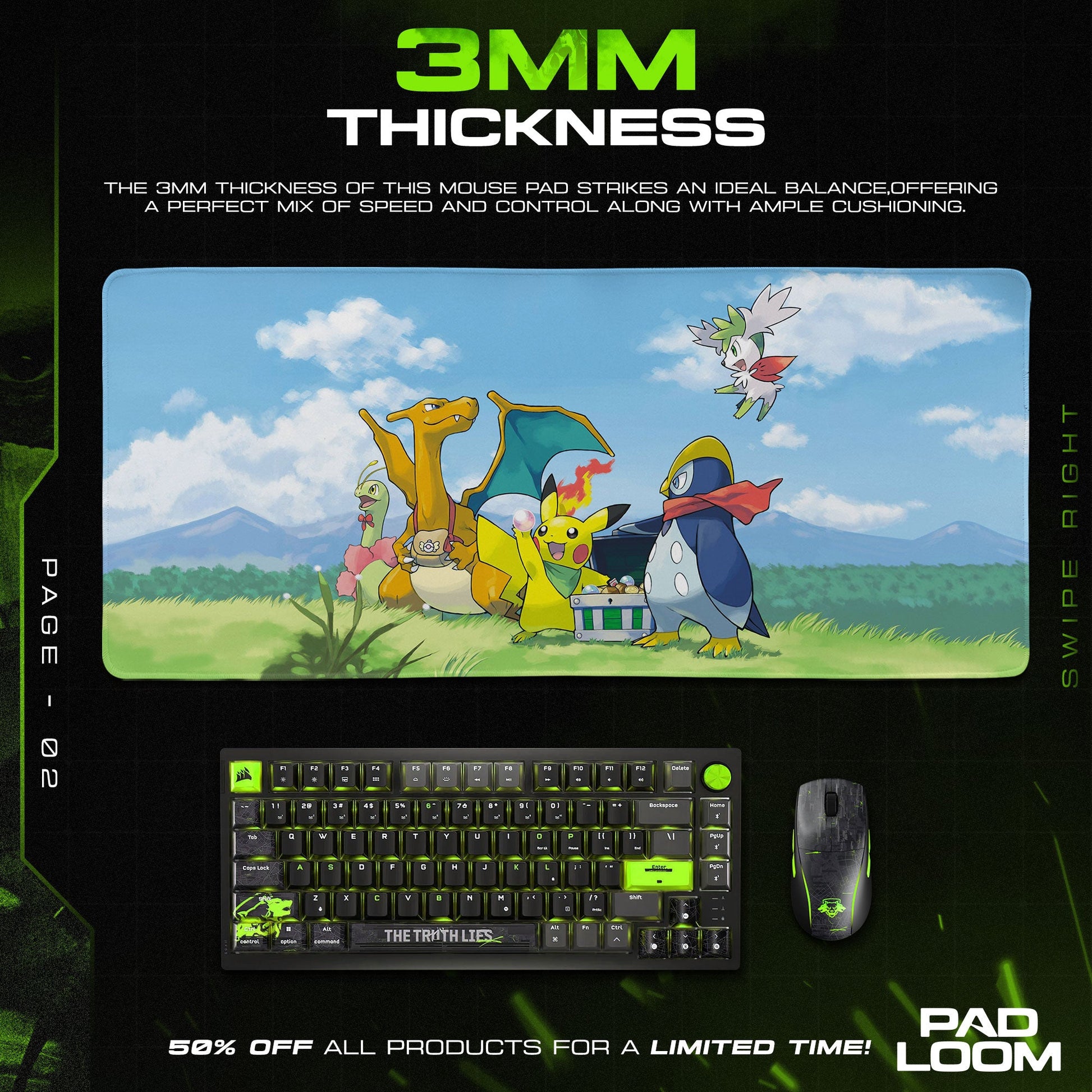 Pokémon Mystery Dungeon Mouse Pad - Adventure Team Desk Mat Padloom