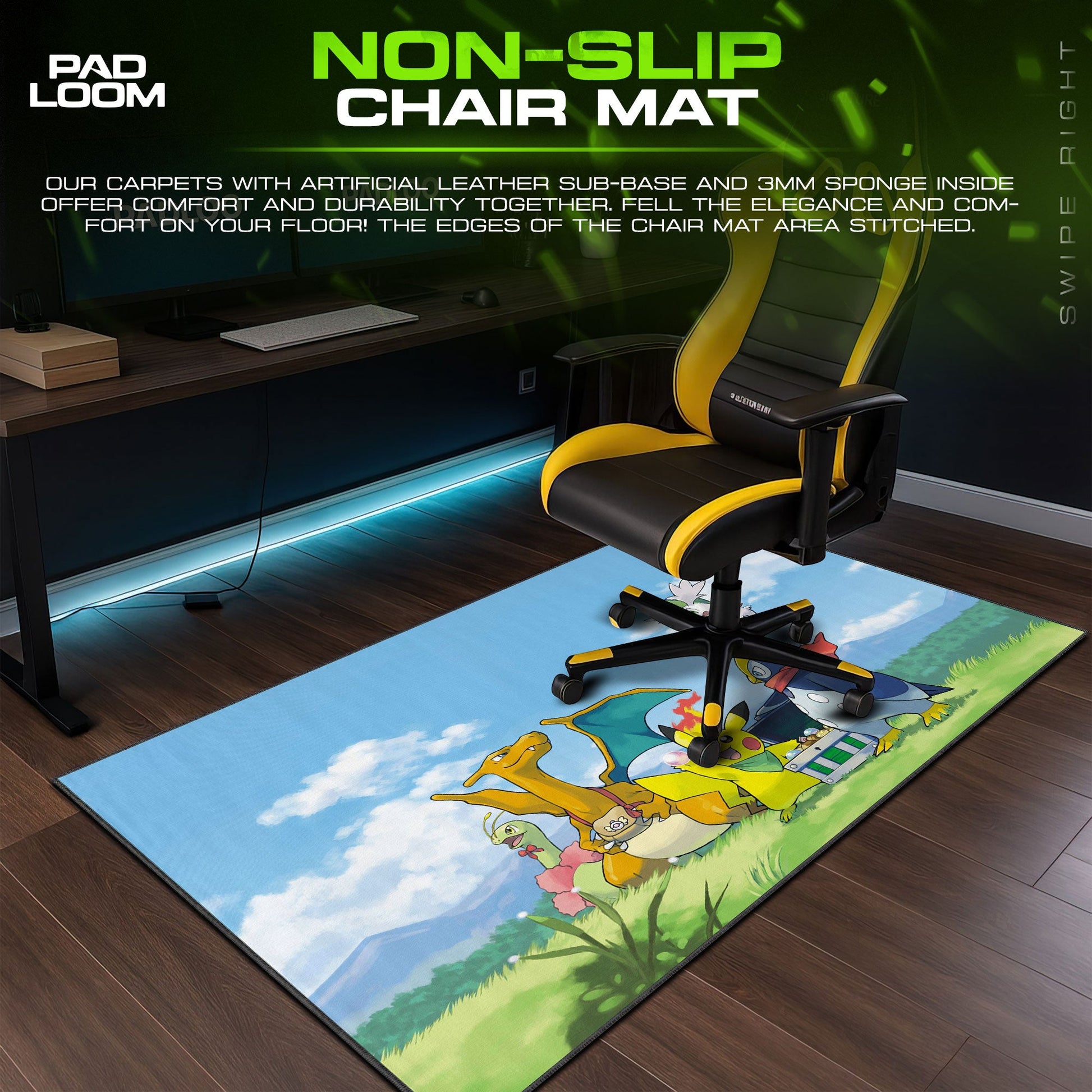 Pokémon Mystery Dungeon Mouse Pad - Adventure Team Desk Mat Padloom