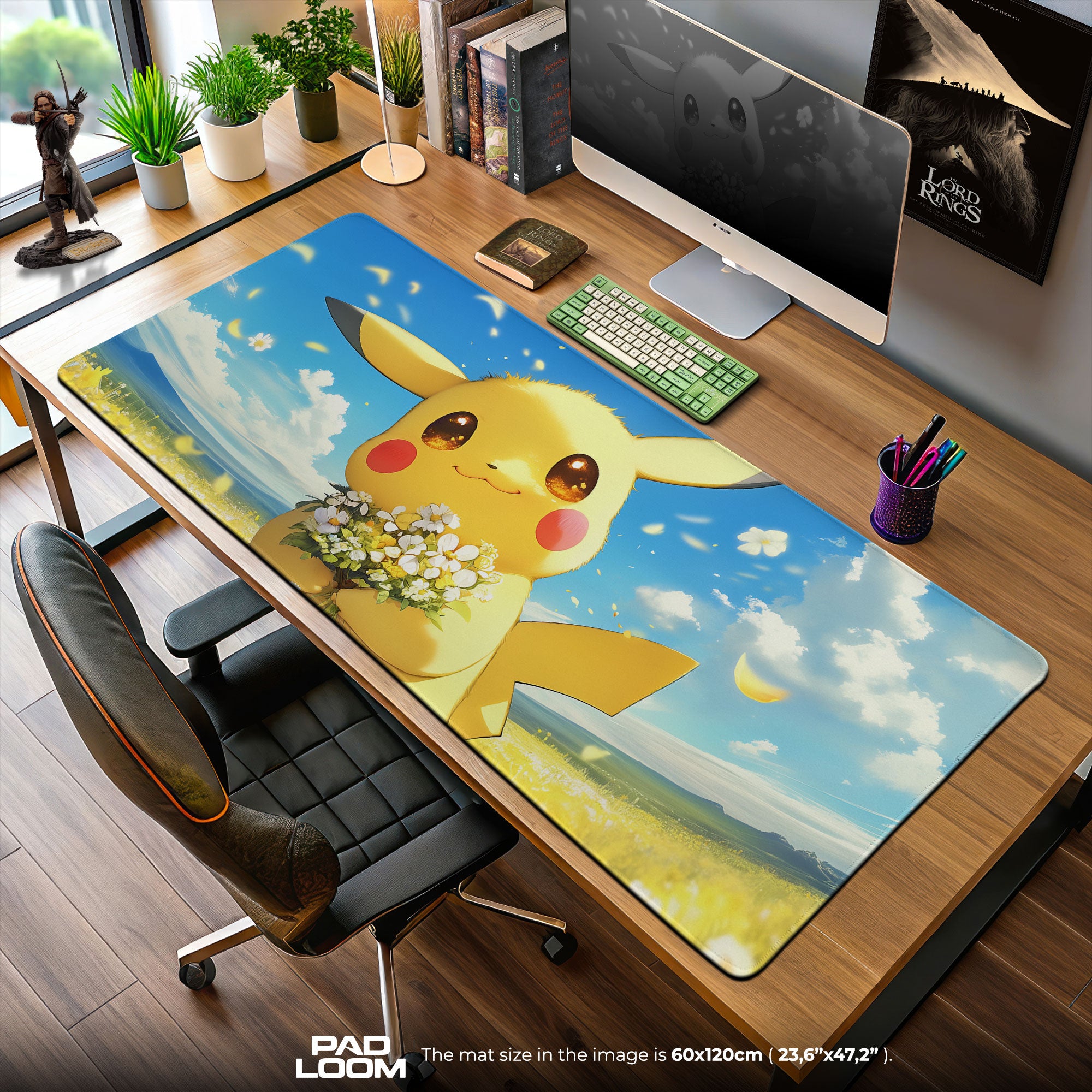 Pokémon Pikachu Bloom Mouse Pad, Gamer Desk Mat