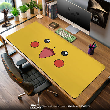 Pokemon Pikachu Face Mouse Pad, Game Gamer Desk Mat