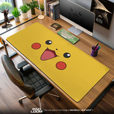 Pokemon Pikachu Gesicht Mauspad, Gamer Schreibtischmatte