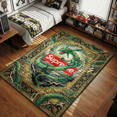 Supreme Rayquaza Storm Rug - Streetwear Floor Mat
