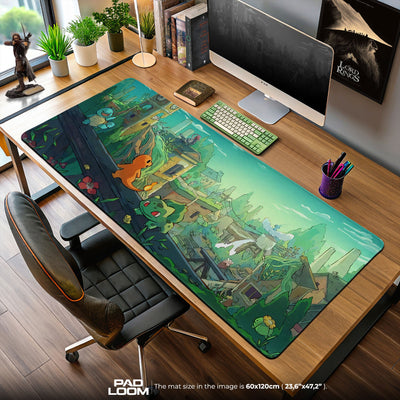 Pokemon Ruins Adventure Mauspad, Kanto Gaming Schreibtischmatte