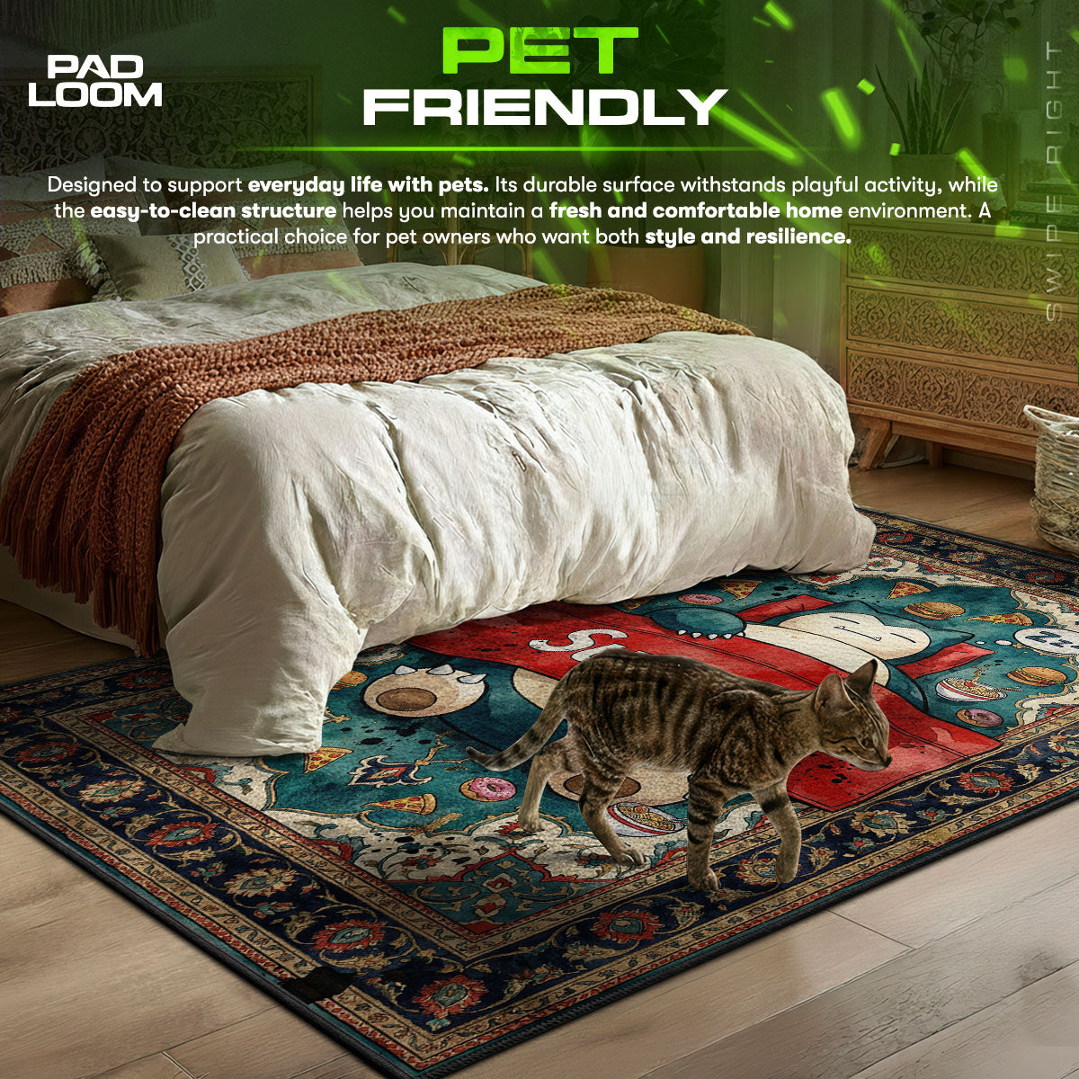 Pokemon Snorlax Supreme Rug - Streetwear Floor Mat