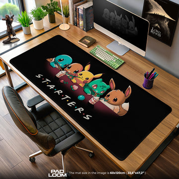 Pokémon Starters Café Mouse Pad, Gamer Desk Mat
