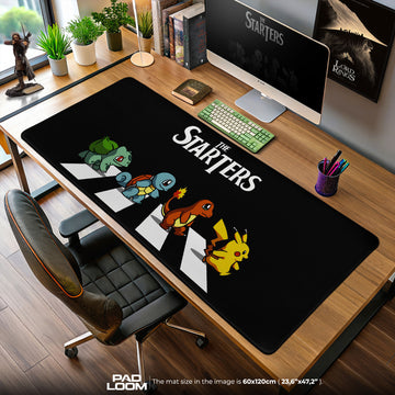 Pokémon Starters Crosswalk Mouse Pad, Gamer Desk Mat