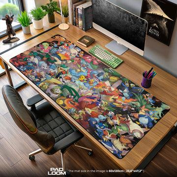 Pokémon Starters Mouse Pad – Ultimate Starter Collection Desk Mat
