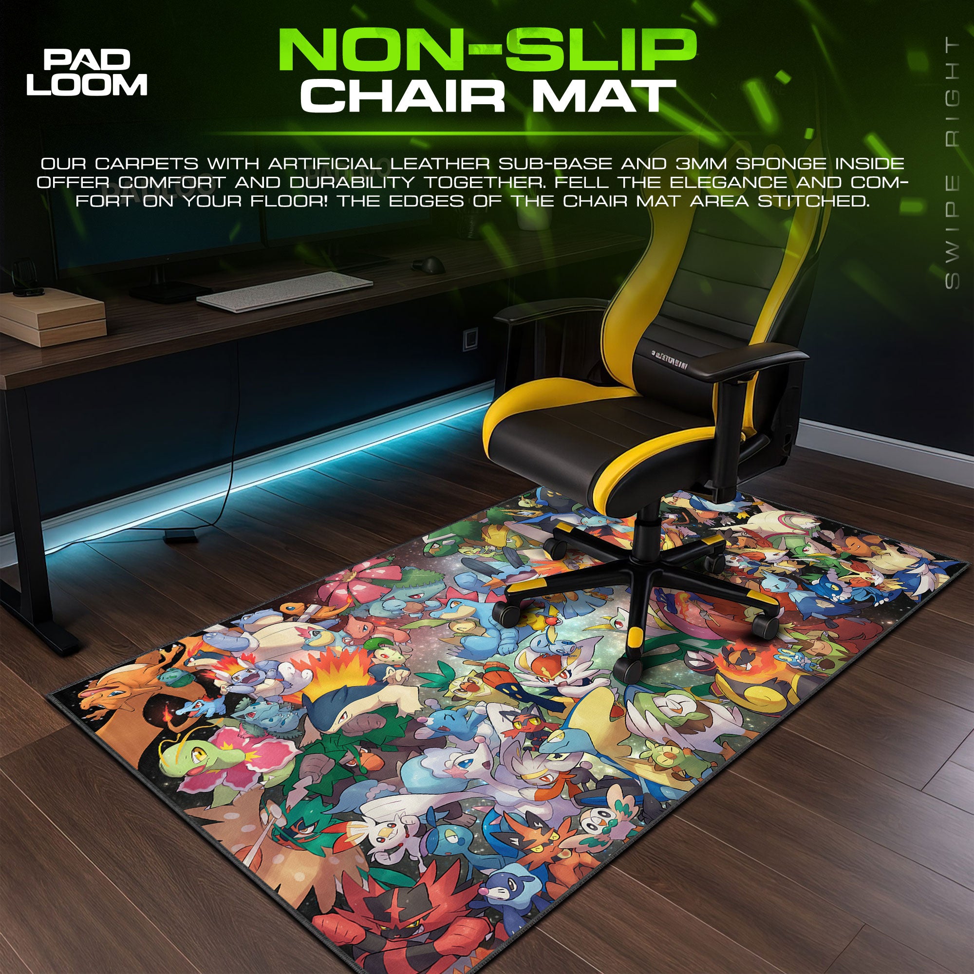 Pokémon Starters Mouse Pad – Ultimate Starter Collection Desk Mat