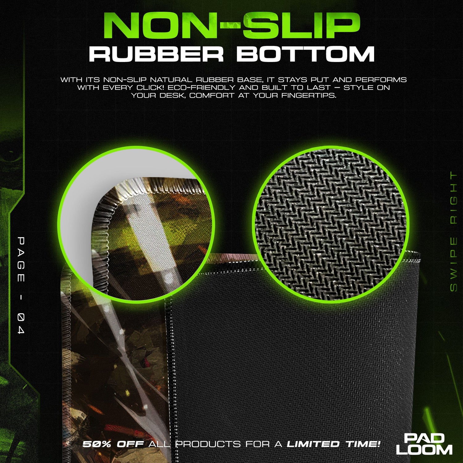 Pokemon Umbreon Mouse Pad, Moonlit Battle Anime Desk Mat Padloom