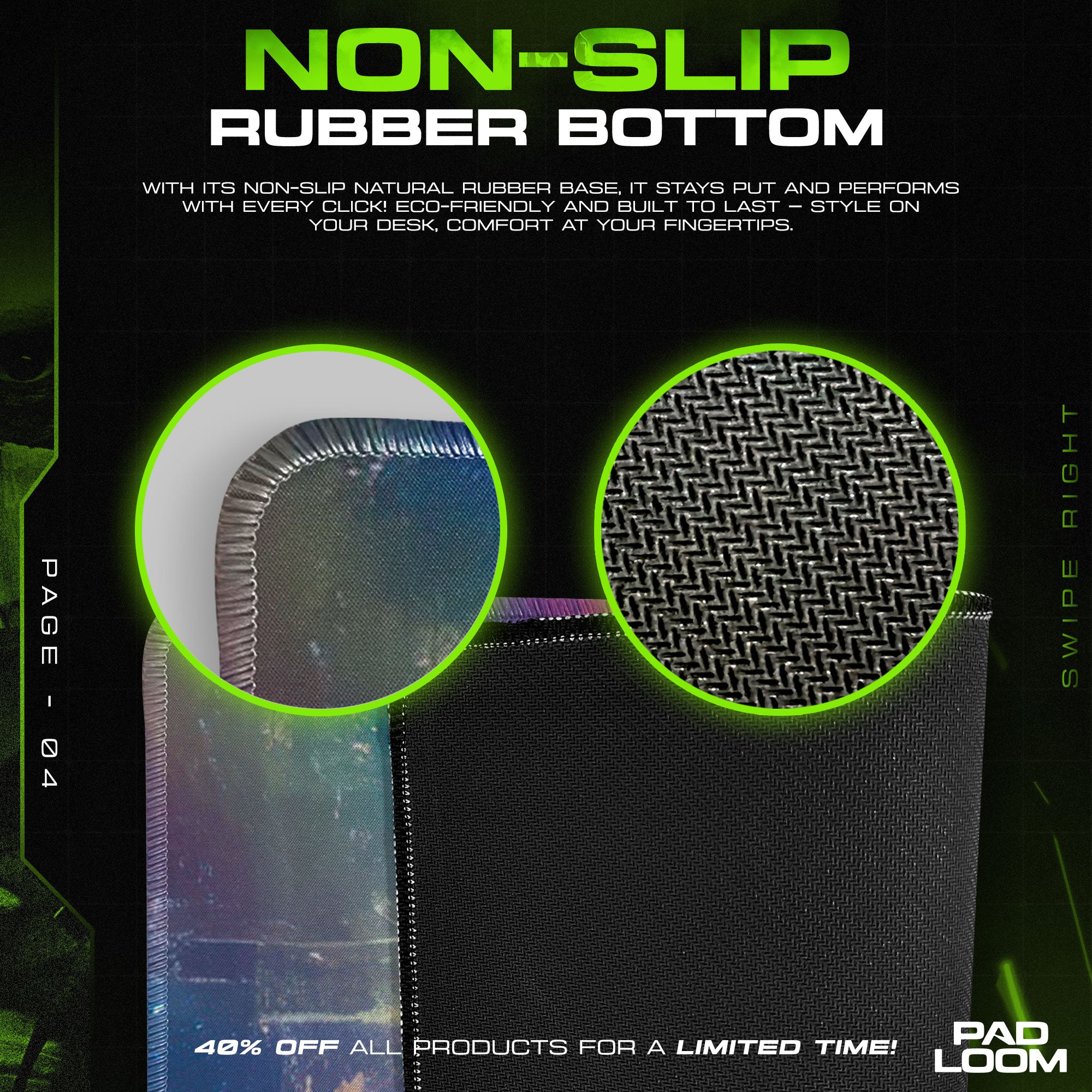Poliwag Neon Reflection Mauspad, Pokémon Gaming Schreibtischunterlage