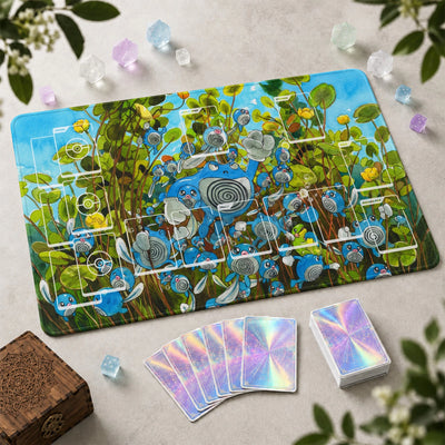 Poliwhirl Pond Playmat - Pokemon TCG Mat
