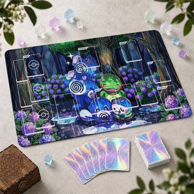 Poliwrath Rain Playmat - Pokemon TCG Mat