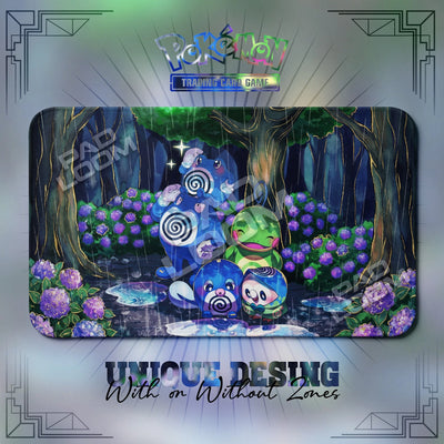 Poliwrath Rain Playmat - Pokemon TCG Mat