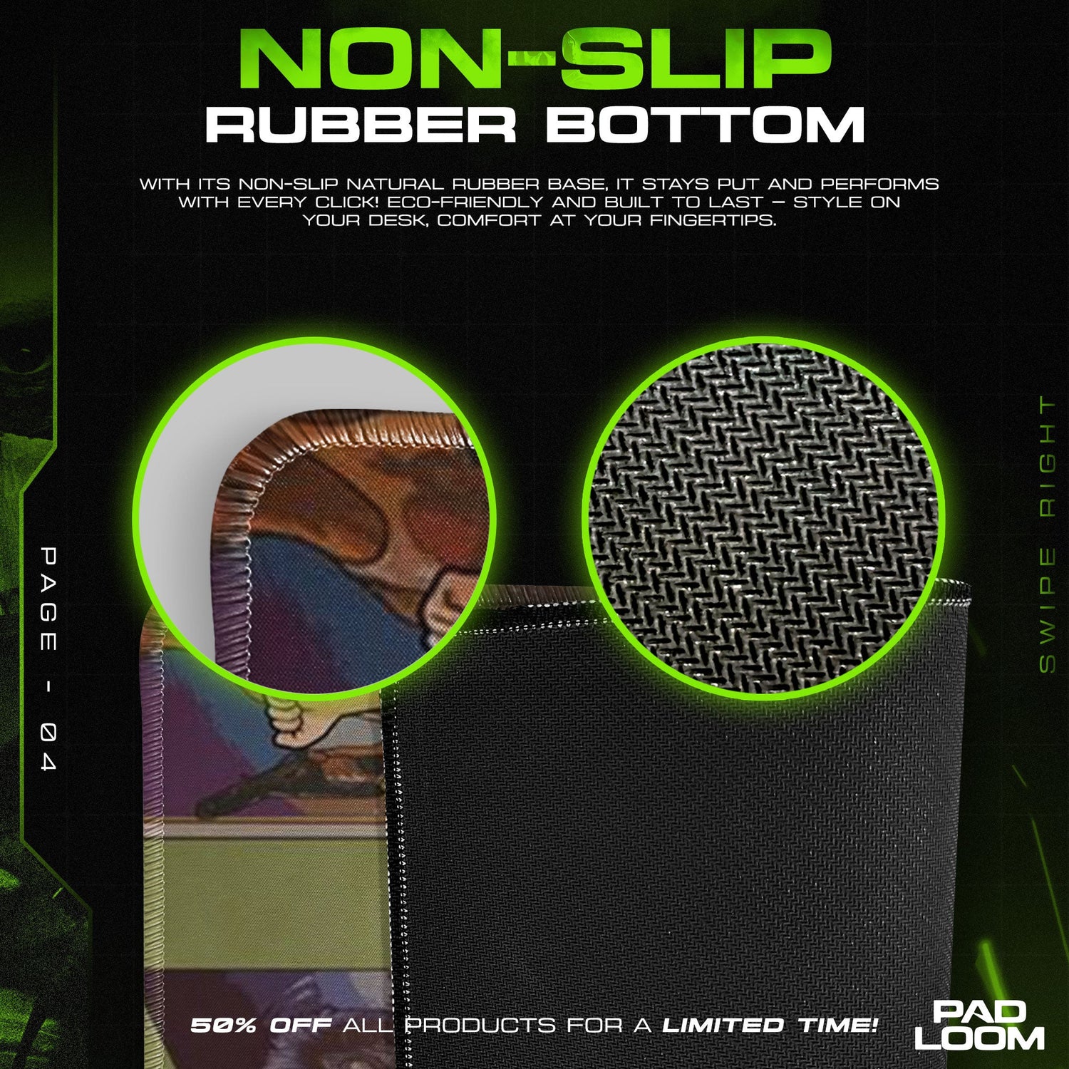Pop Culture Supper - 80s Icons Gaming Mouse Pad Padloom