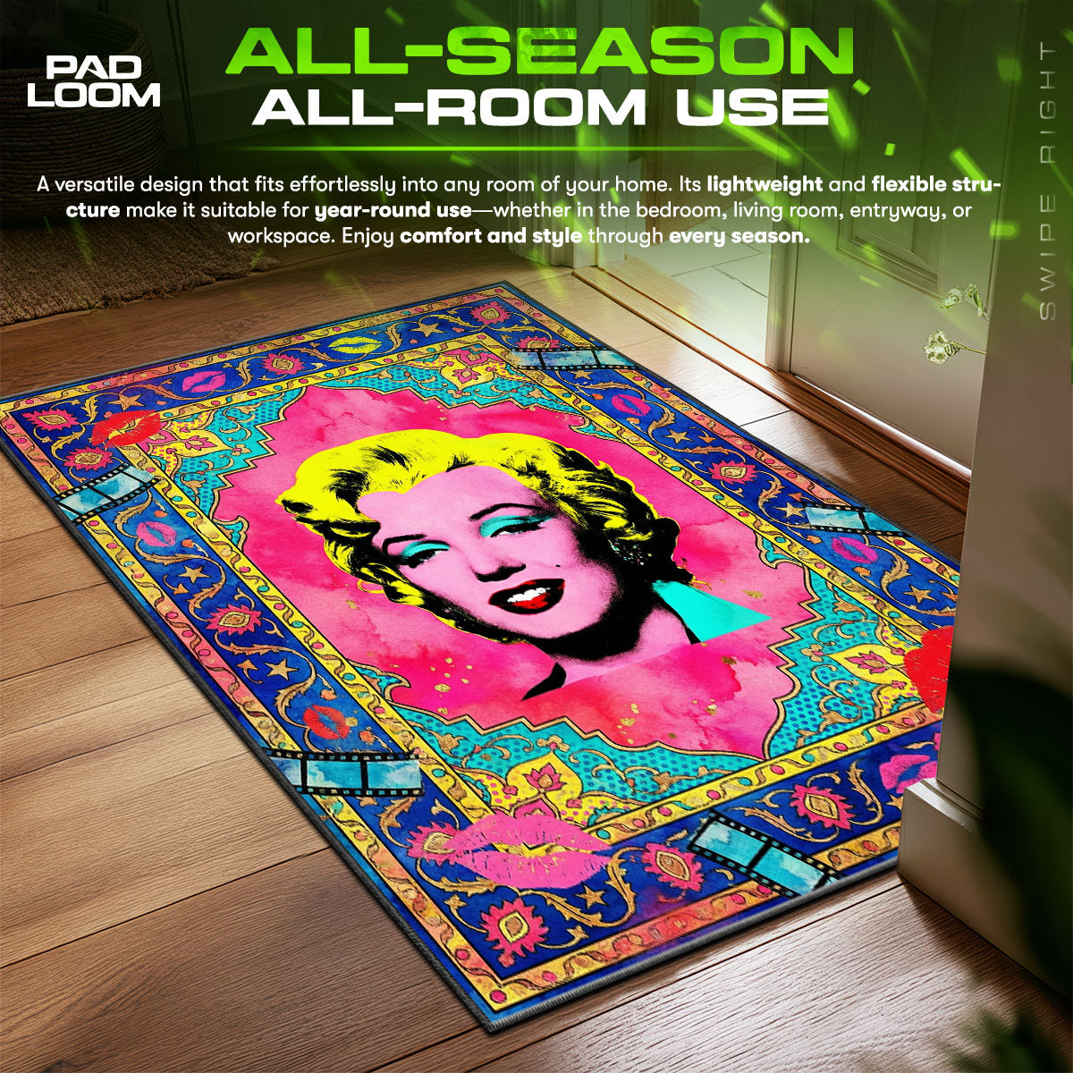 Detailed close-up of Pop rug pattern