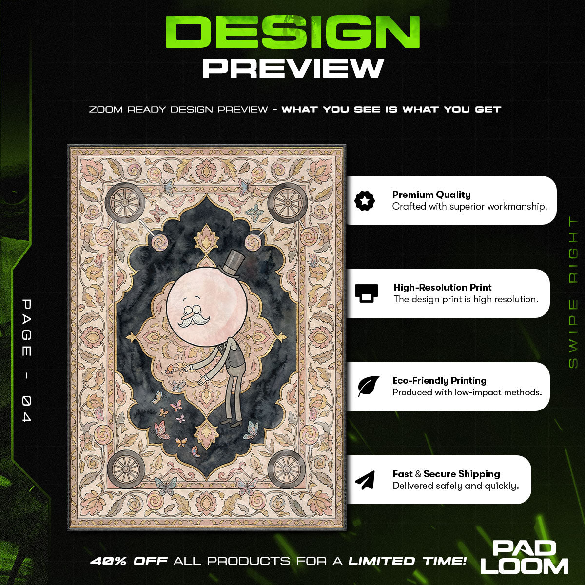 Pops Maellard Regular Show Cartoon Area rug — main product view
