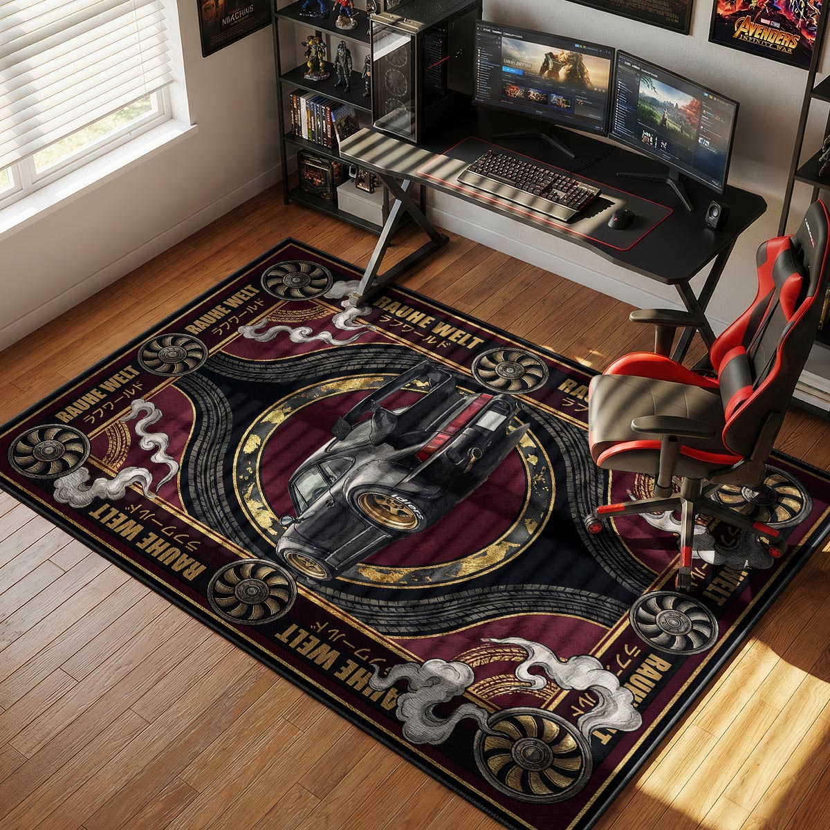 Porsche RWB Streetwear Floor rug — main product view