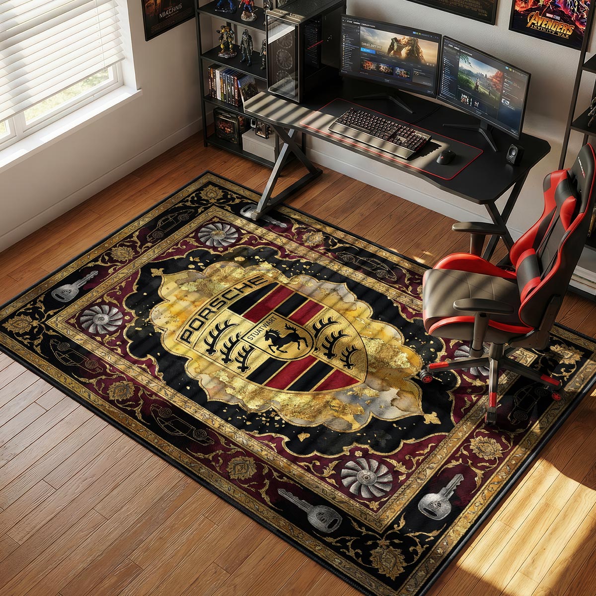 Porsche Logo Luxury Floor rug — main product view