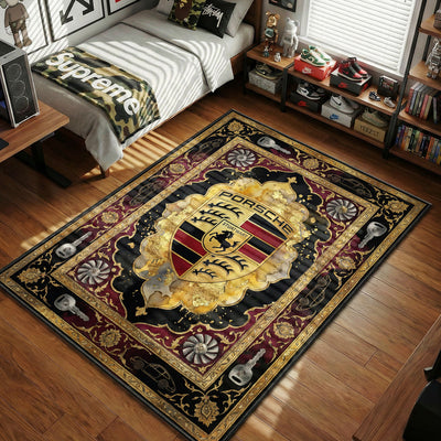 Porsche Logo Rug - Luxury Floor Mat
