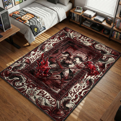 Power Blood Devil Chaos Rug - Chainsaw Man Chair Mat