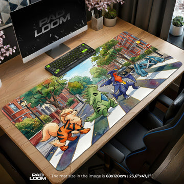 Powerhouse Abbey Road Mouse Pad - Pokemon Desk Mat