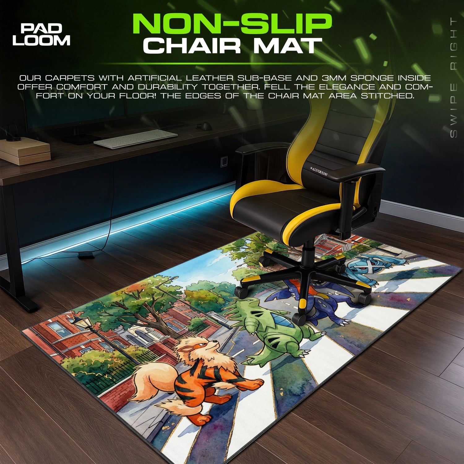 Powerhouse Abbey Road Mouse Pad - Pokemon Desk Mat