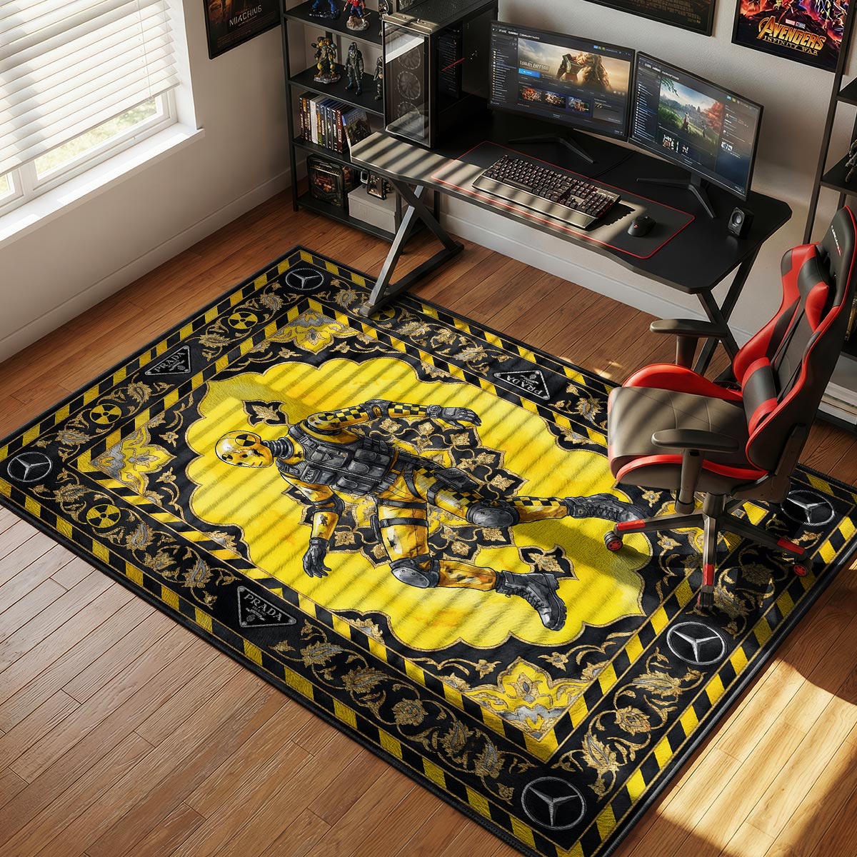 Prada Mercedes Crash Test Dummy Industrial Floor rug — main product view