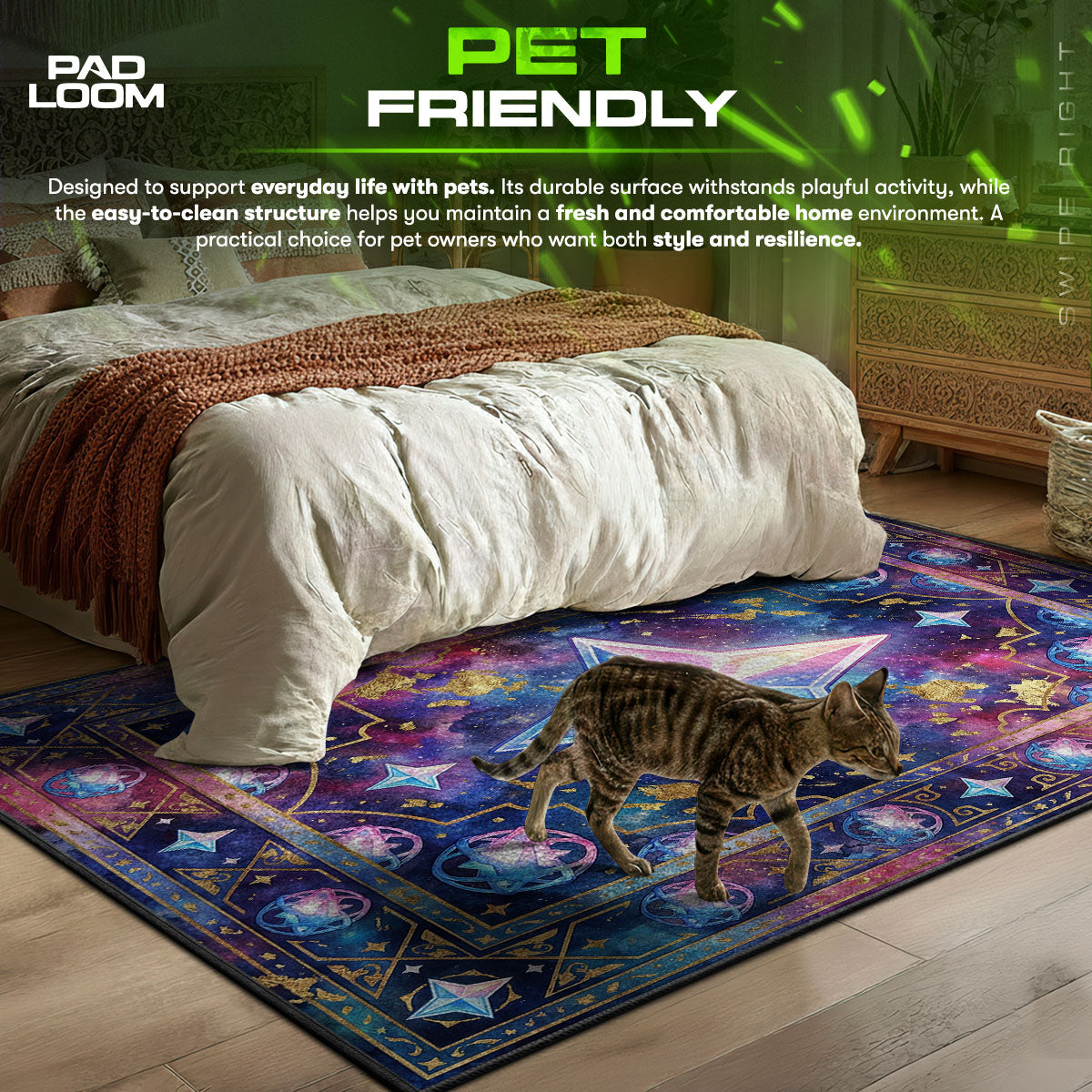 Primogem-Galaxie-Wunschteppich - Genshin Impact Stuhlmatte