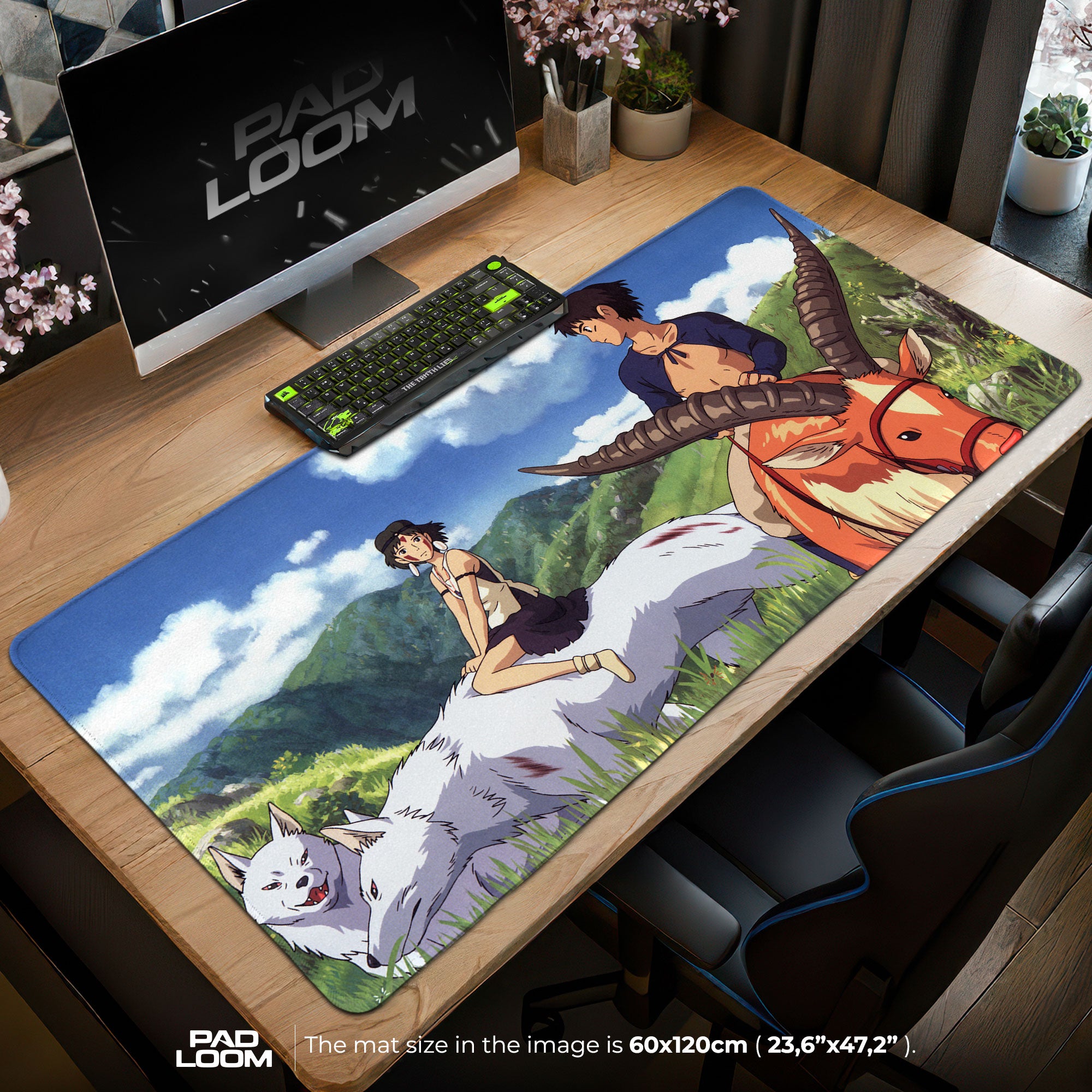 Princess Mononoke Mouse Pad - Studio Ghibli Anime Desk Mat