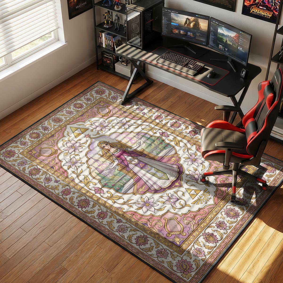 Princess Zelda Wisdom Floral Rug - Zelda Chair Mat