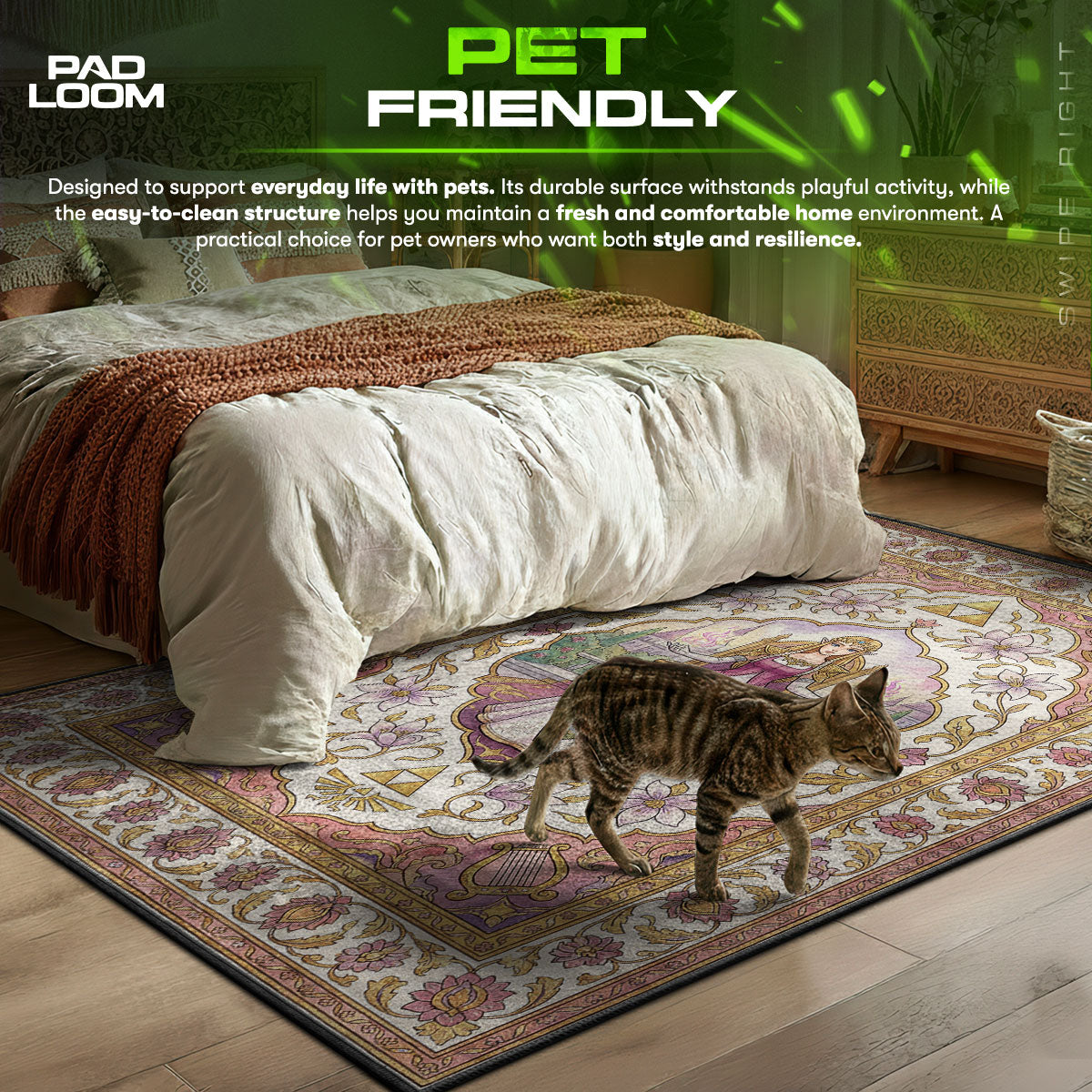 Princess Zelda Wisdom Floral Rug - Zelda Chair Mat