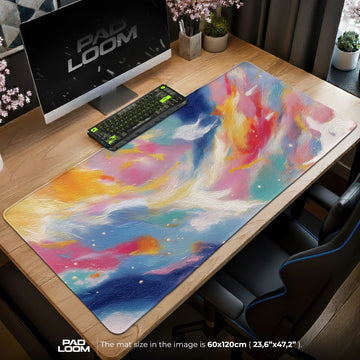 Prism Swirl Mouse Pad - Abstract Desk Mat