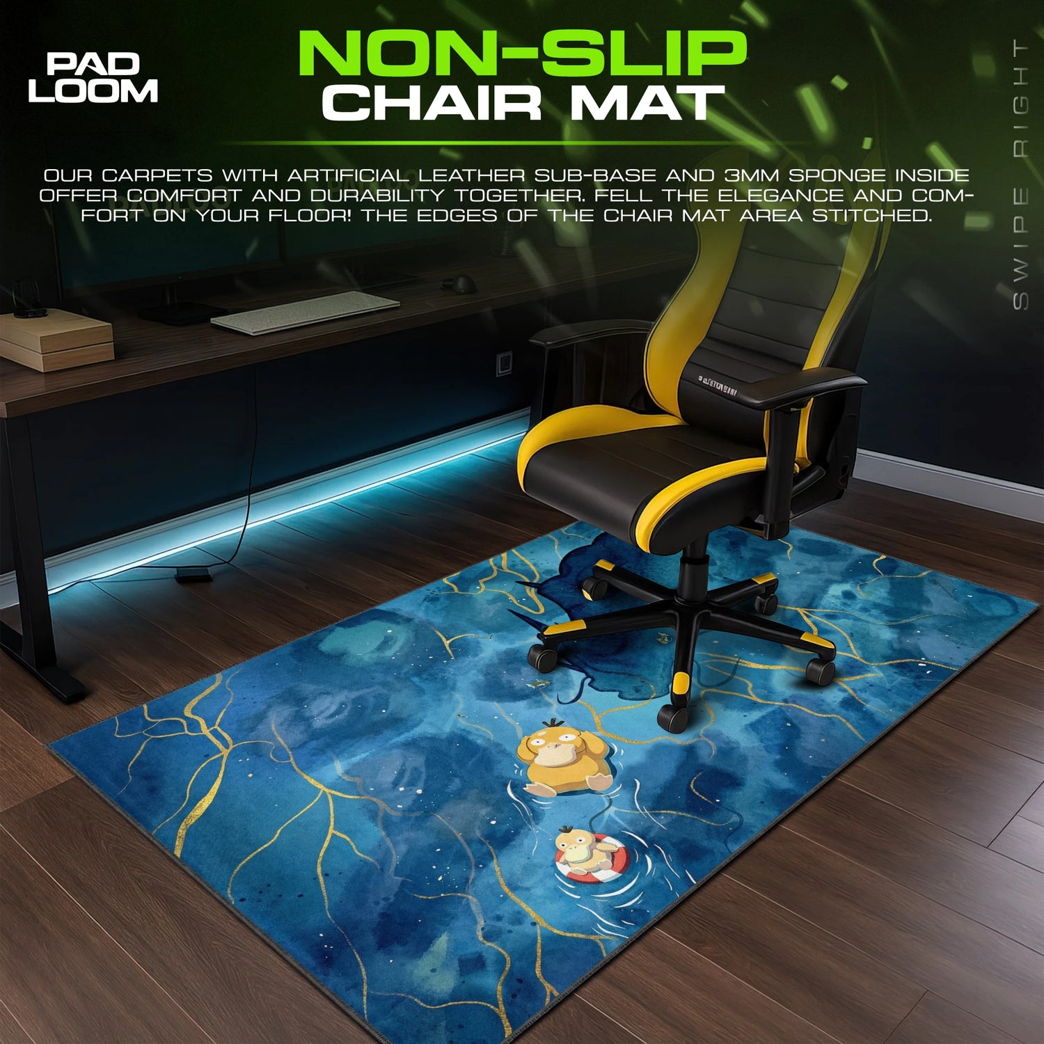 Psyduck Deep Drift Mouse Pad - Pokemon Desk Mat