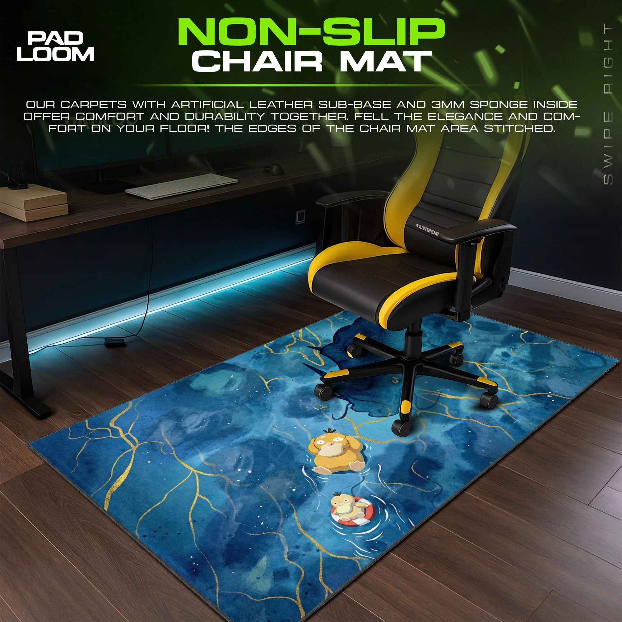 Psyduck Deep Drift Mouse Pad - Pokemon Desk Mat