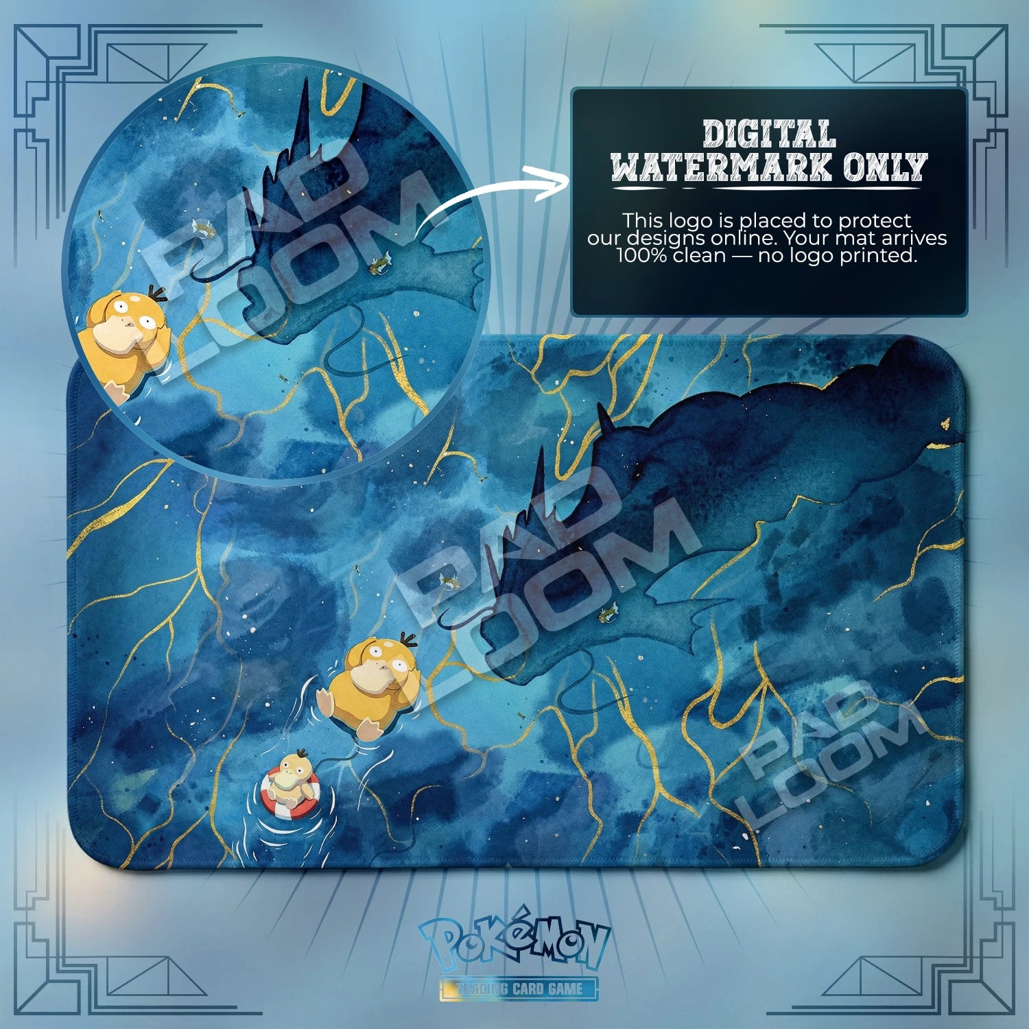 Psyduck Deep Playmat - Pokemon TCG Mat