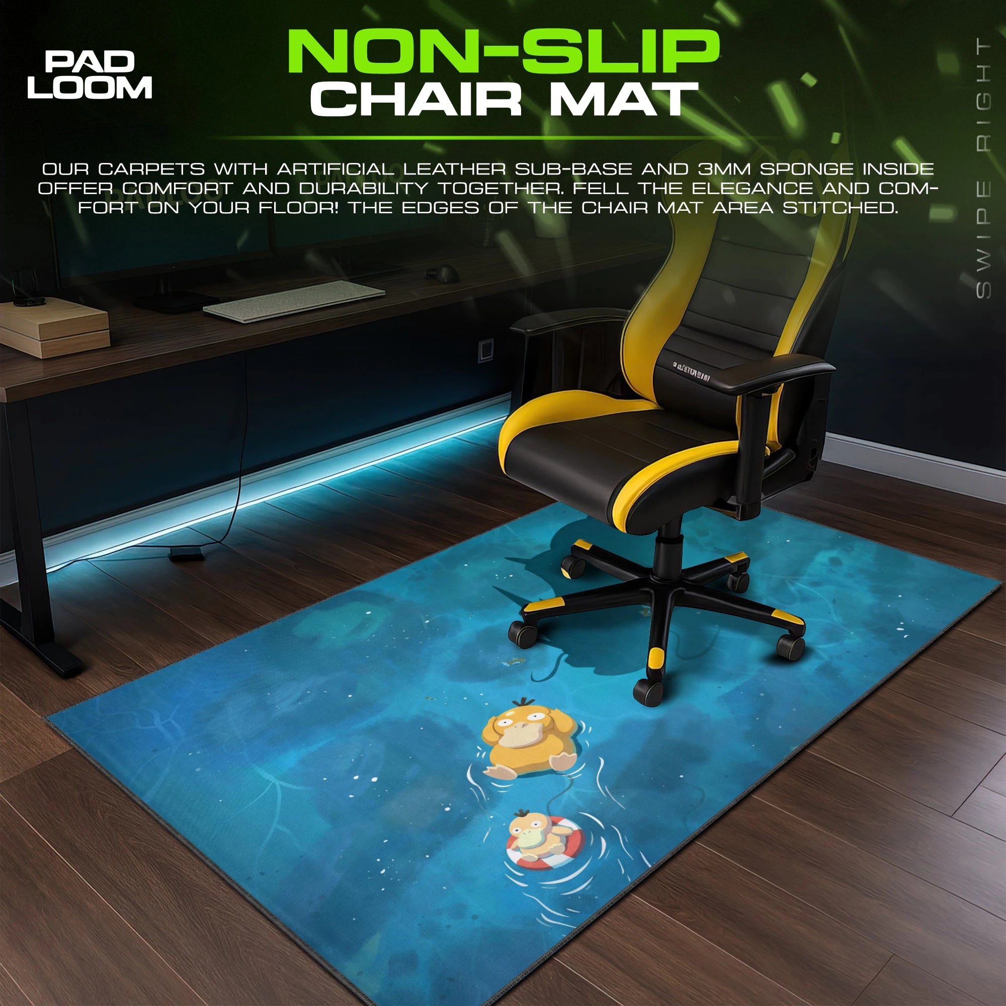 Psyduck Deep Shadow Mouse Pad - Pokémon Desk Mat