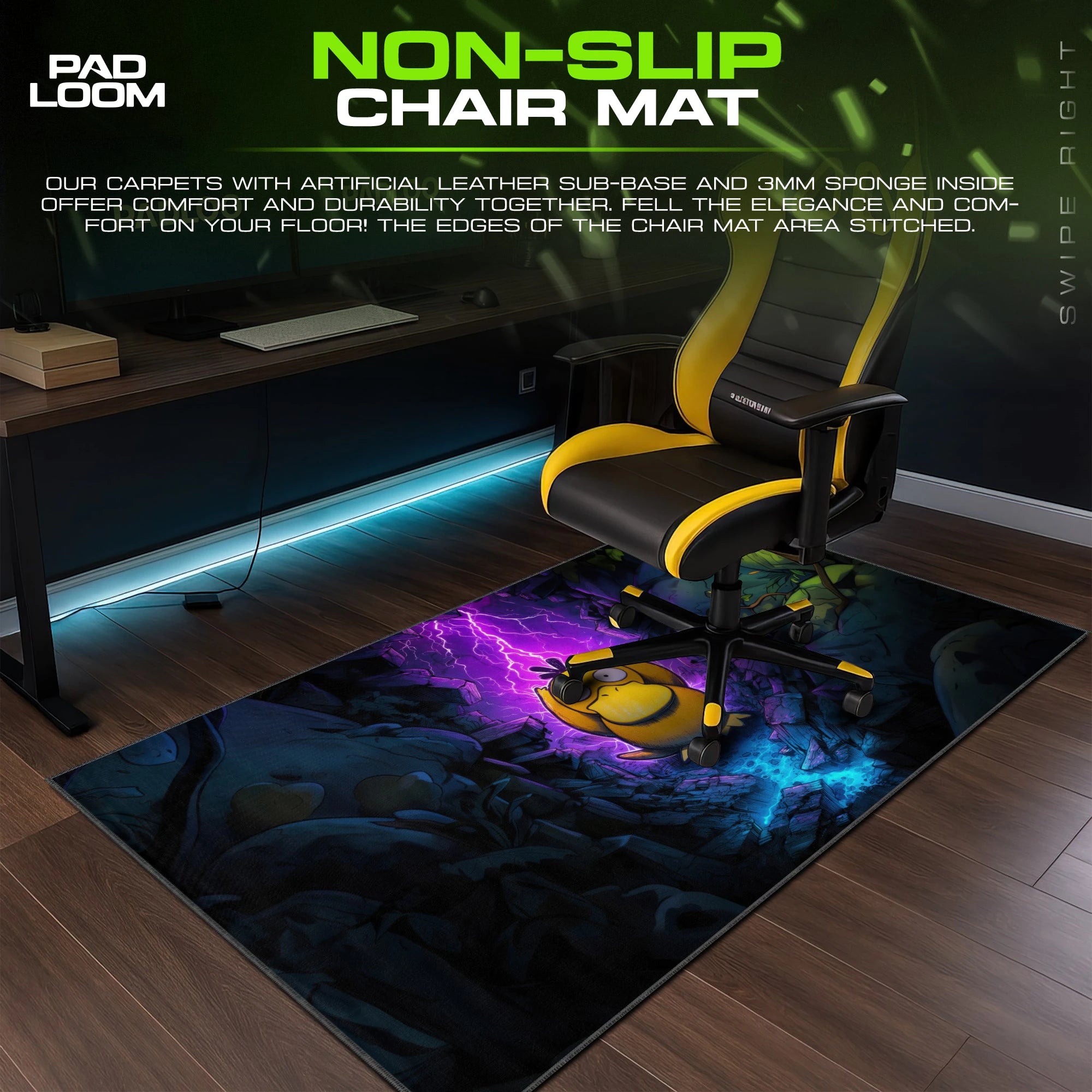 Psyduck Static Cavern Mouse Pad - Pokémon Desk Mat