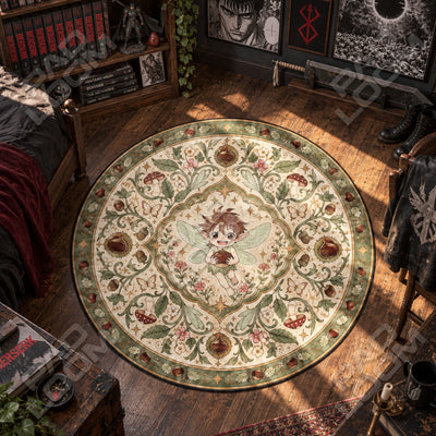 Puck Chestnut Round Rug - Berserk Chair Mat