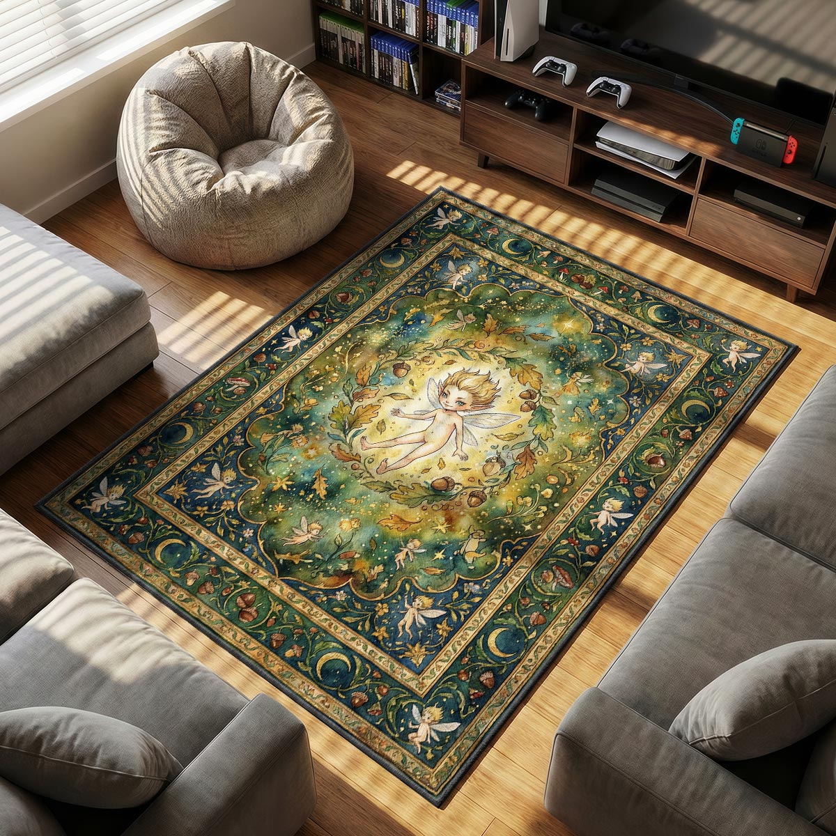 Puck Enchanted Forest Rug - Berserk Chair Mat