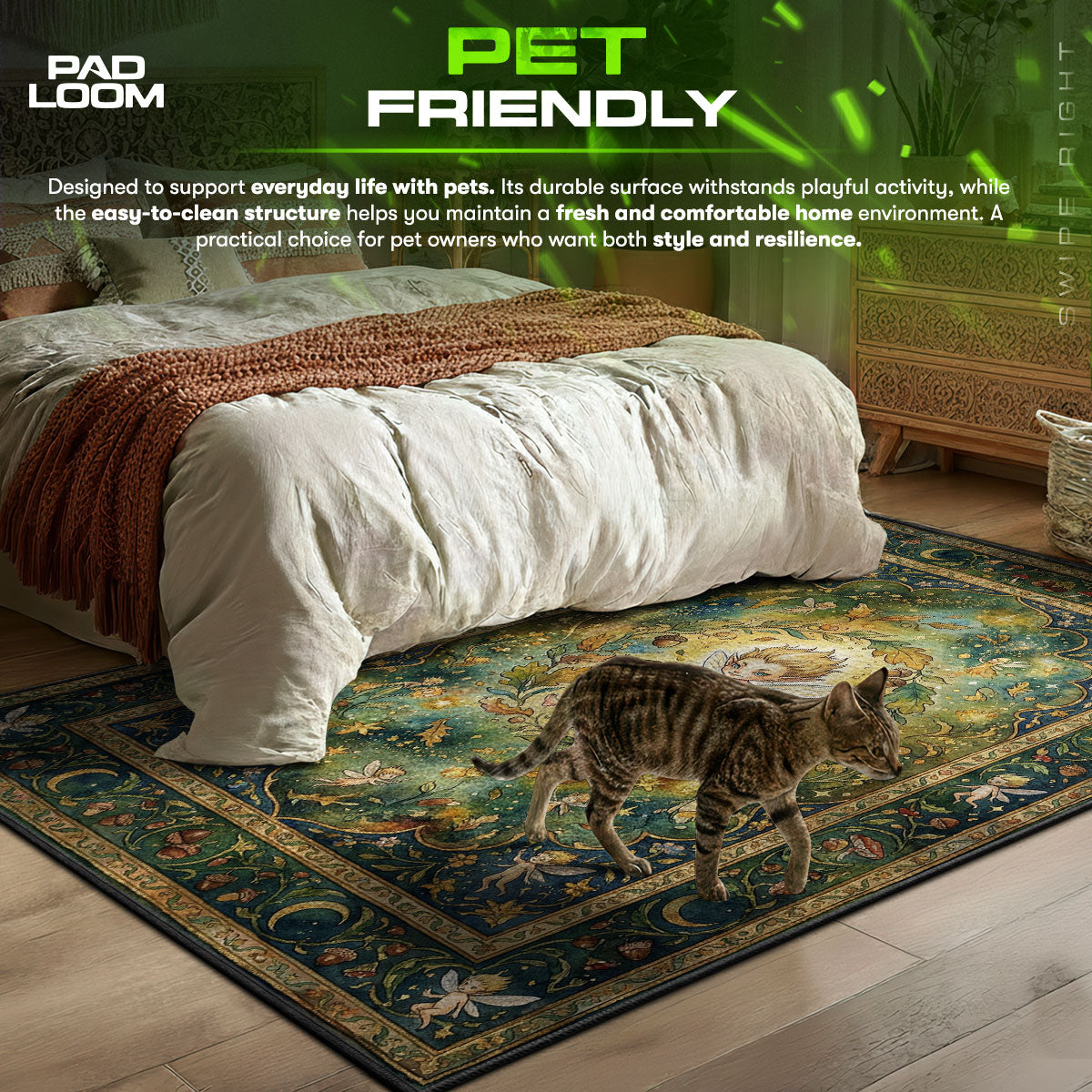 Puck Enchanted Forest Rug - Berserk Chair Mat