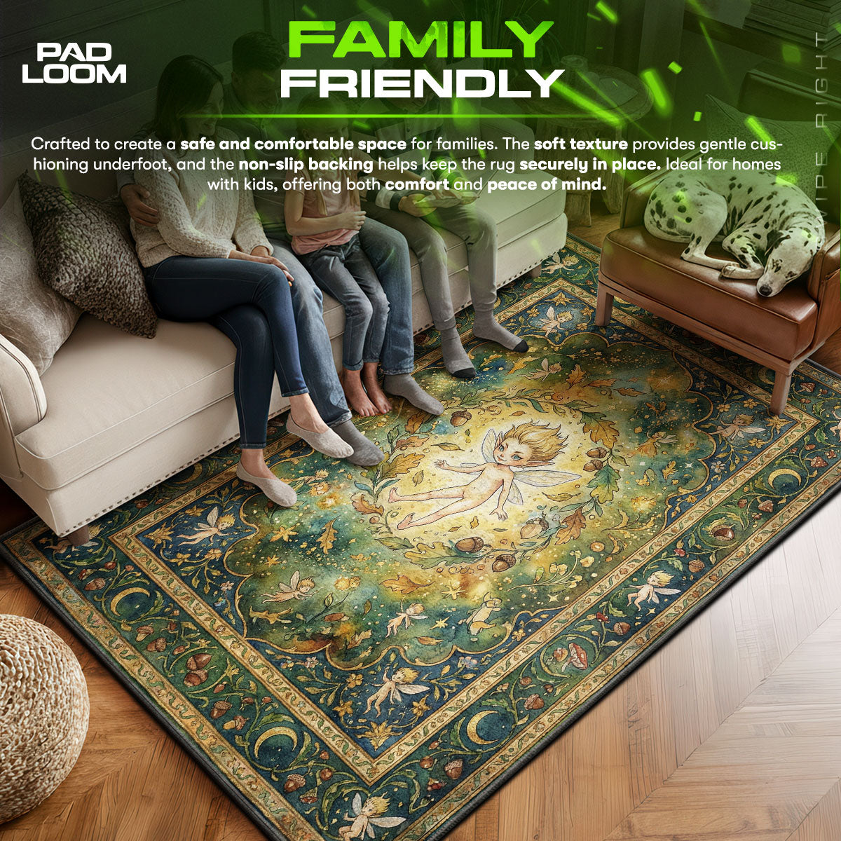 Puck Enchanted Forest Rug - Berserk Chair Mat